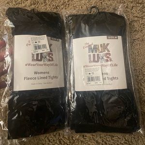 Fleece Lined Tights Size Medium